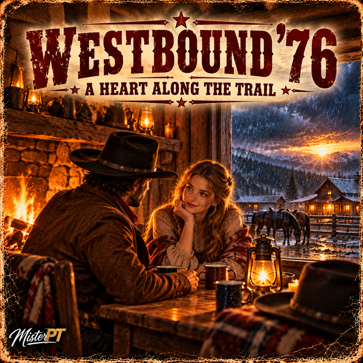 A Heart Along the Trail – song artwork from MisterPT's Westbound '76 album