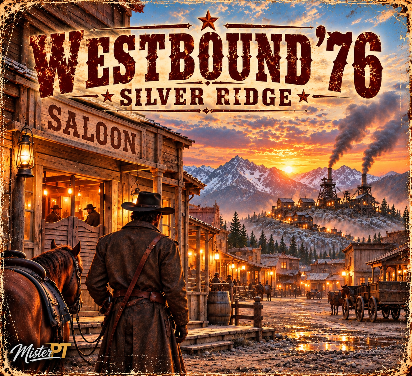 Silver Ridge – song artwork from MisterPT's Westbound '76 album